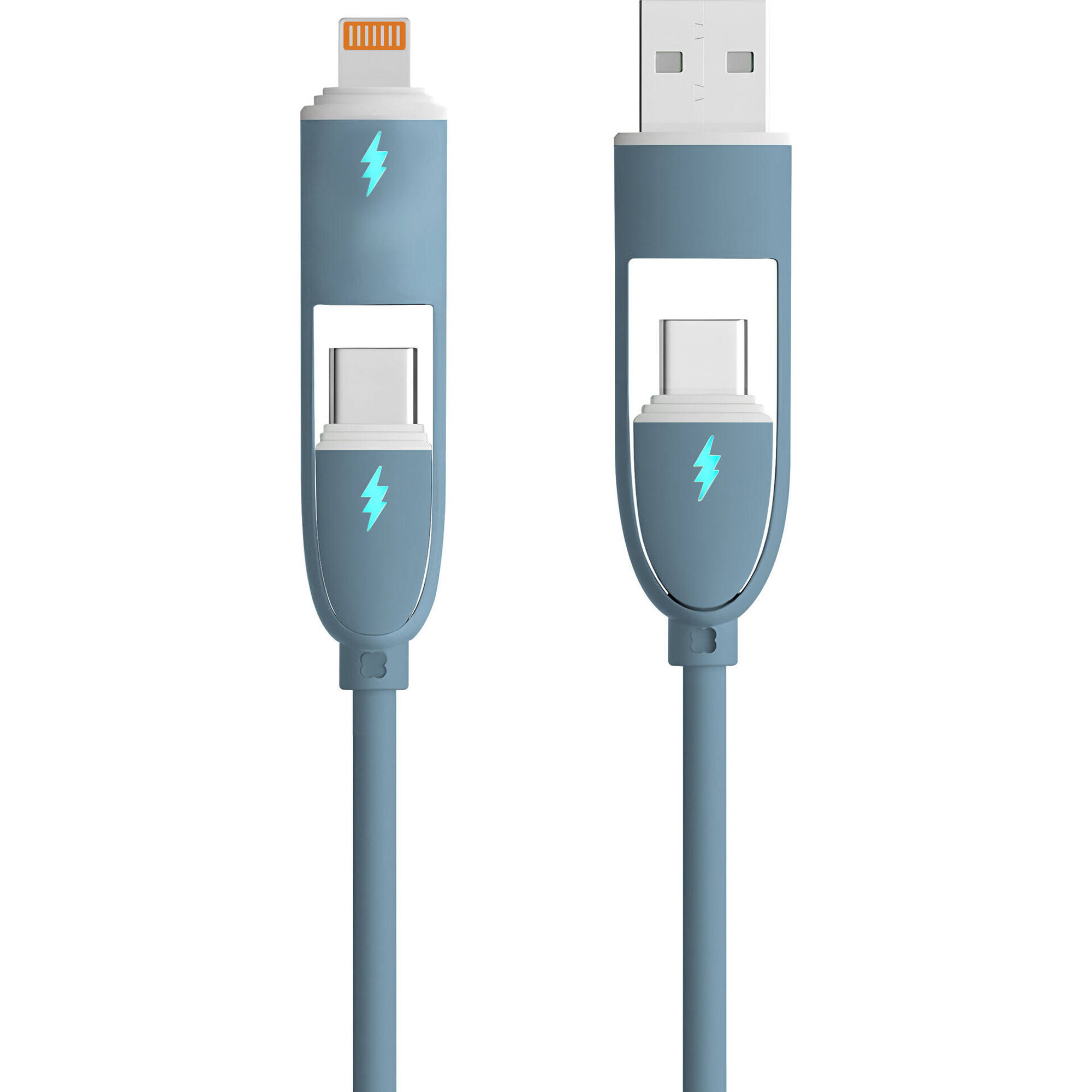 Cabo de Carregamento USB-C Fusion Azul Bazar&atilde;o