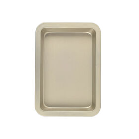 Tabuleiro Forno Aço Carbono 33x23cm Dourada Chefe