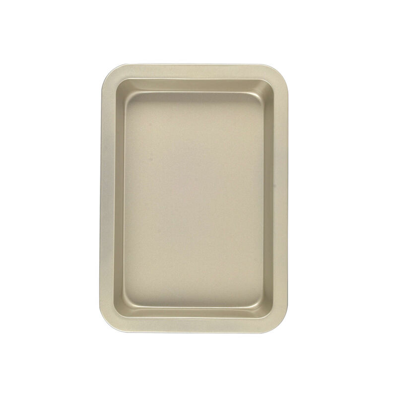 Tabuleiro Forno Aço Carbono 33x23cm Dourada Chefe Kasa