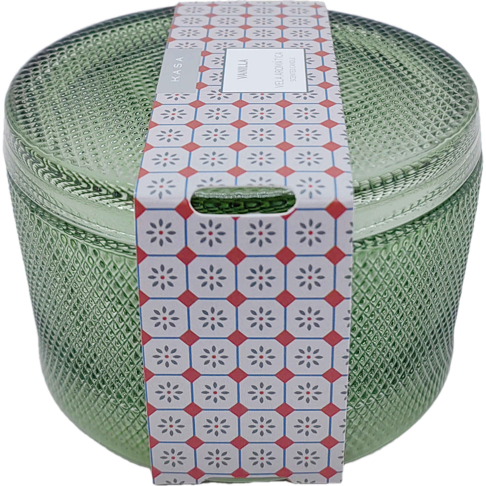 Vela em Copo Baixo Vidro com Tampa 160g Verde