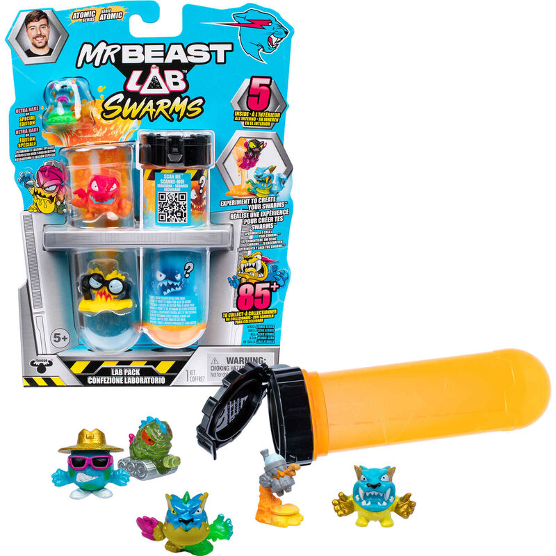 Mr. Beast - Pack 5 Figuras Lab Swarms
