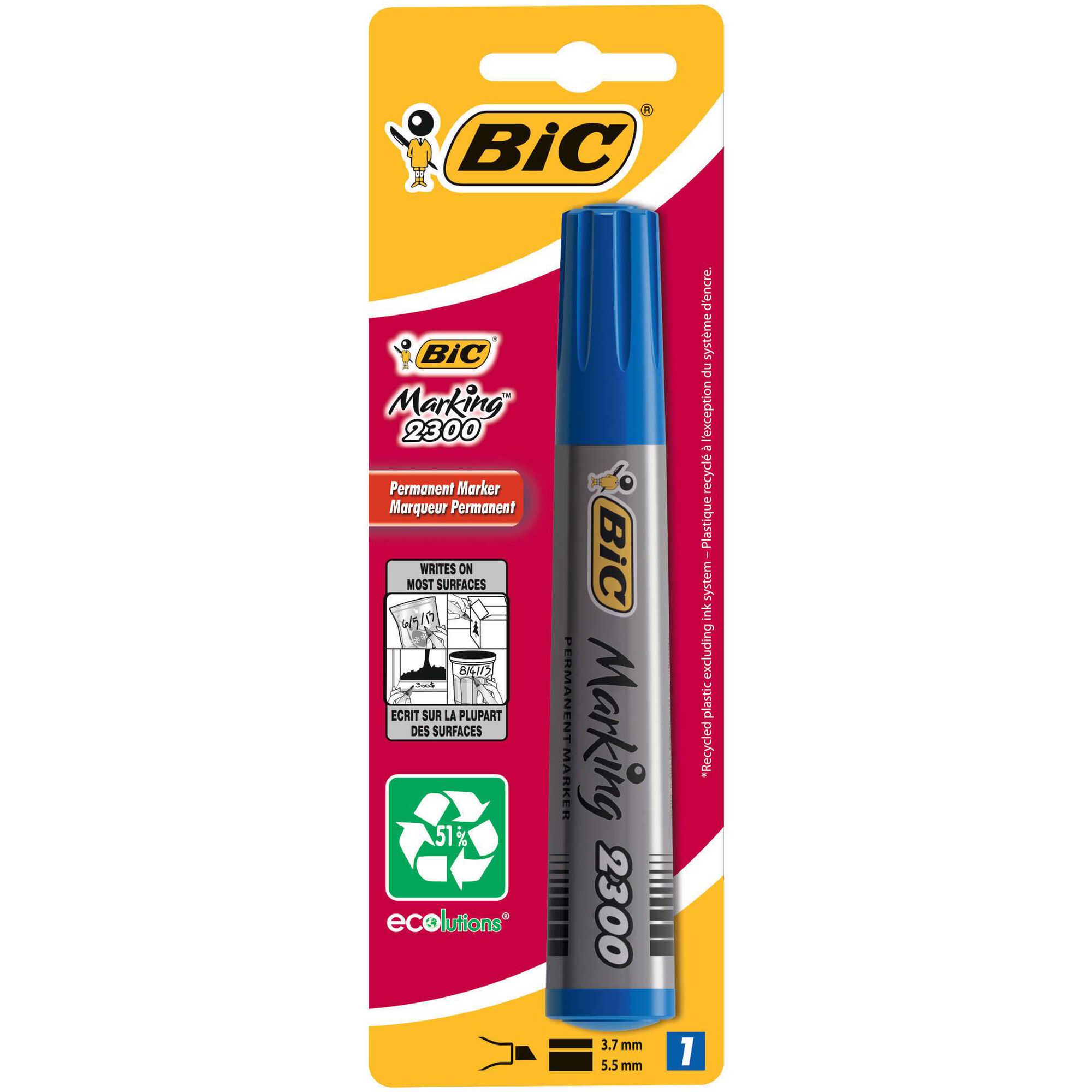 Marcador Permamente de Tinta Azul