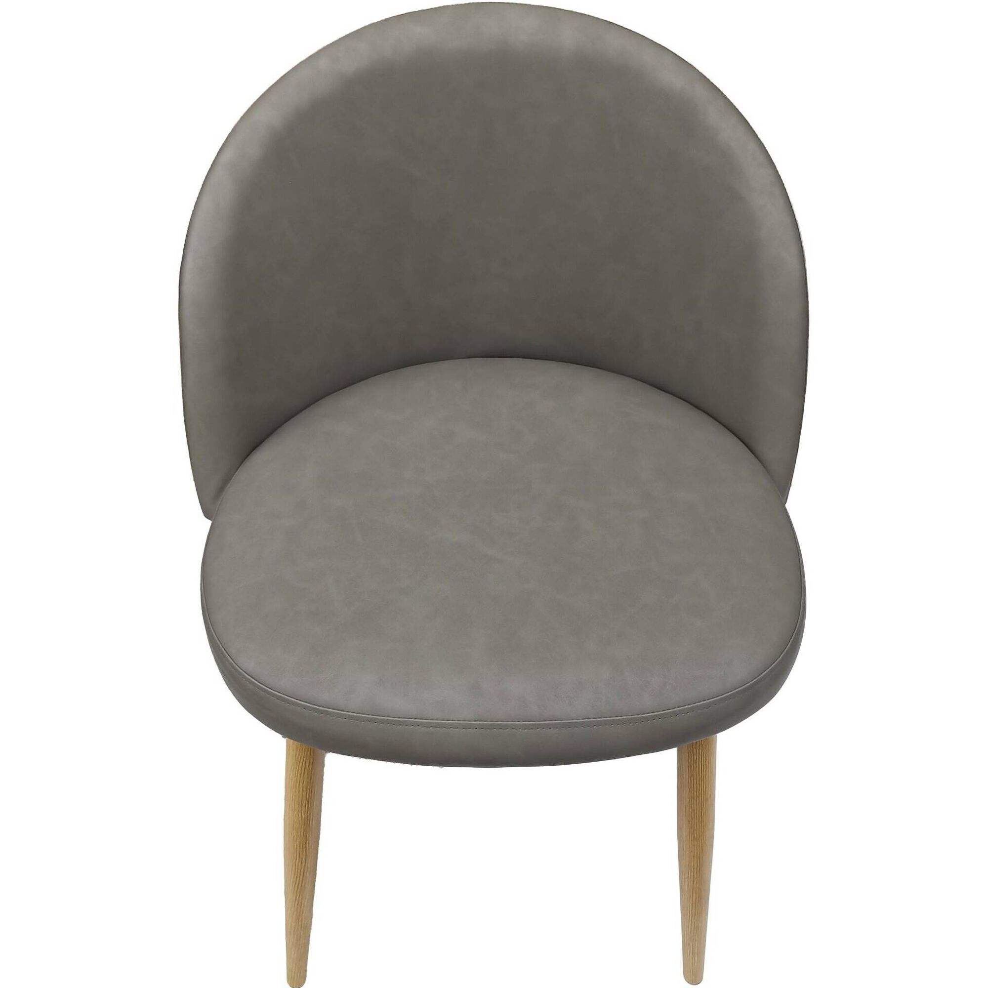 Cadeira Couro Sint&eacute;tico Milan Cinza