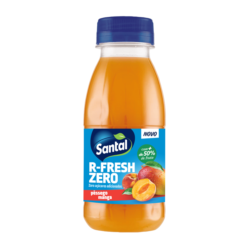Refrigerante sem Gás Pêssego Manga R-Fresh Zero Santal