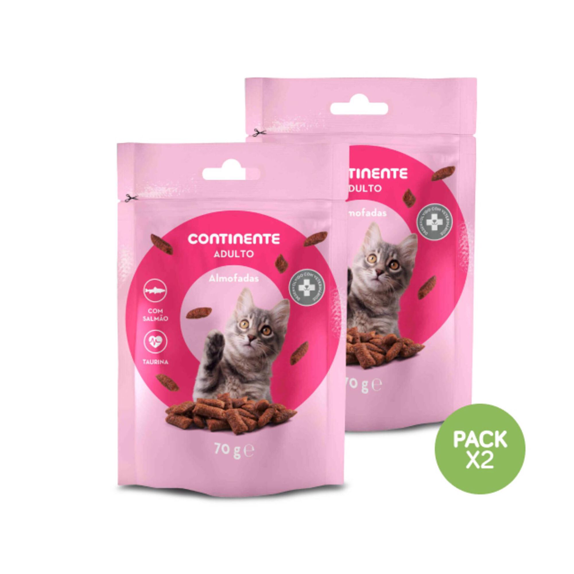 Snack para Gato Almofadas Salmão