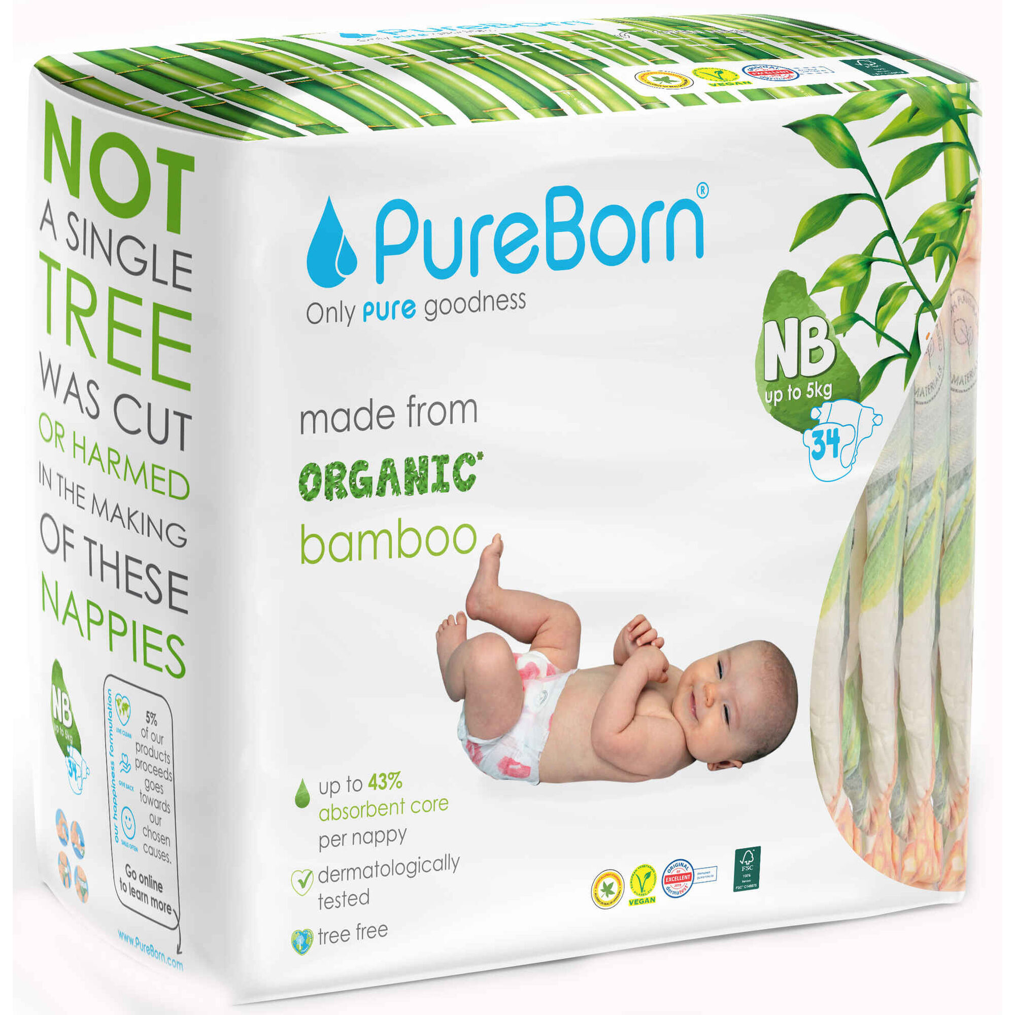 Fraldas Bamboo 0-5kg T1