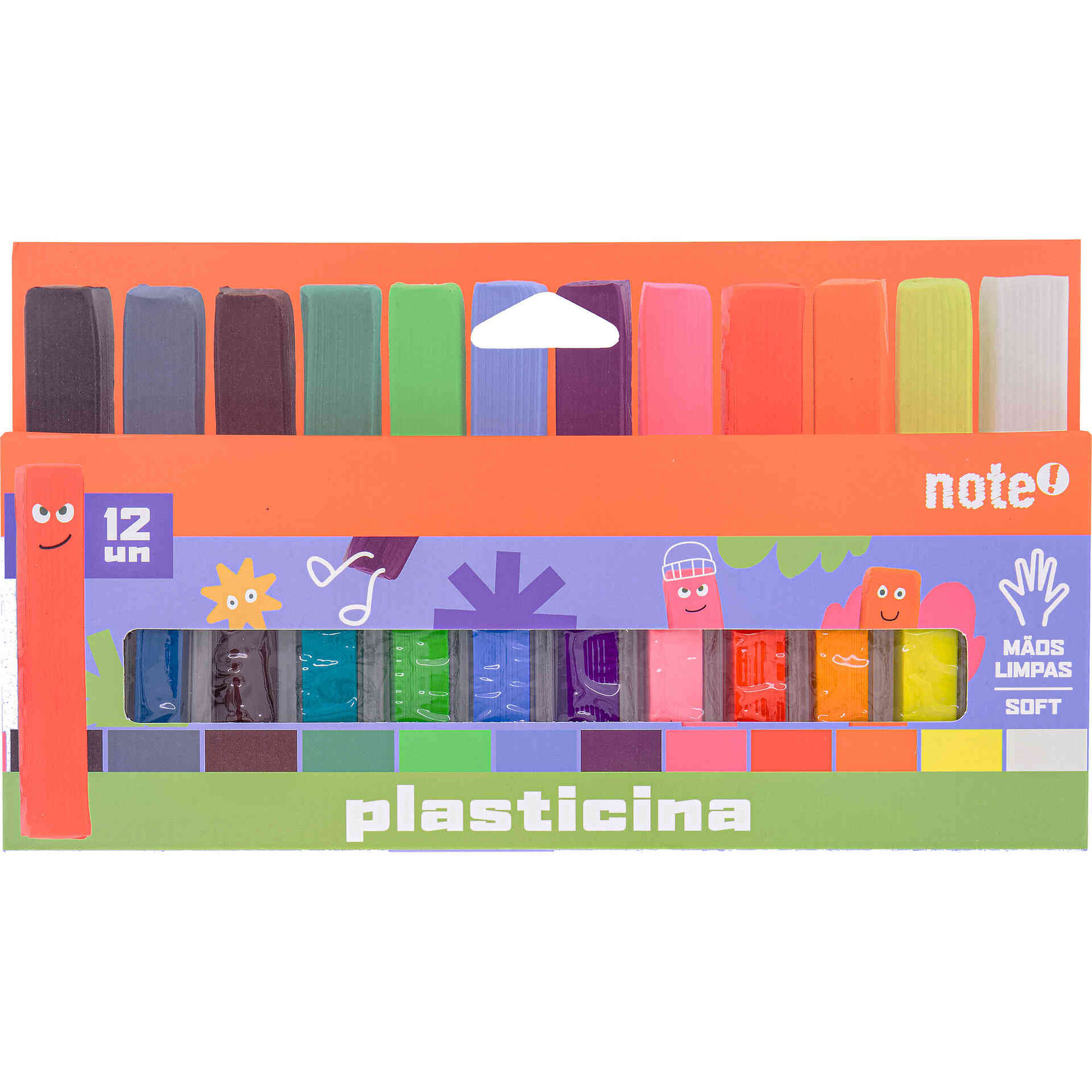 Conjunto 12 Barras de Plasticina Note!