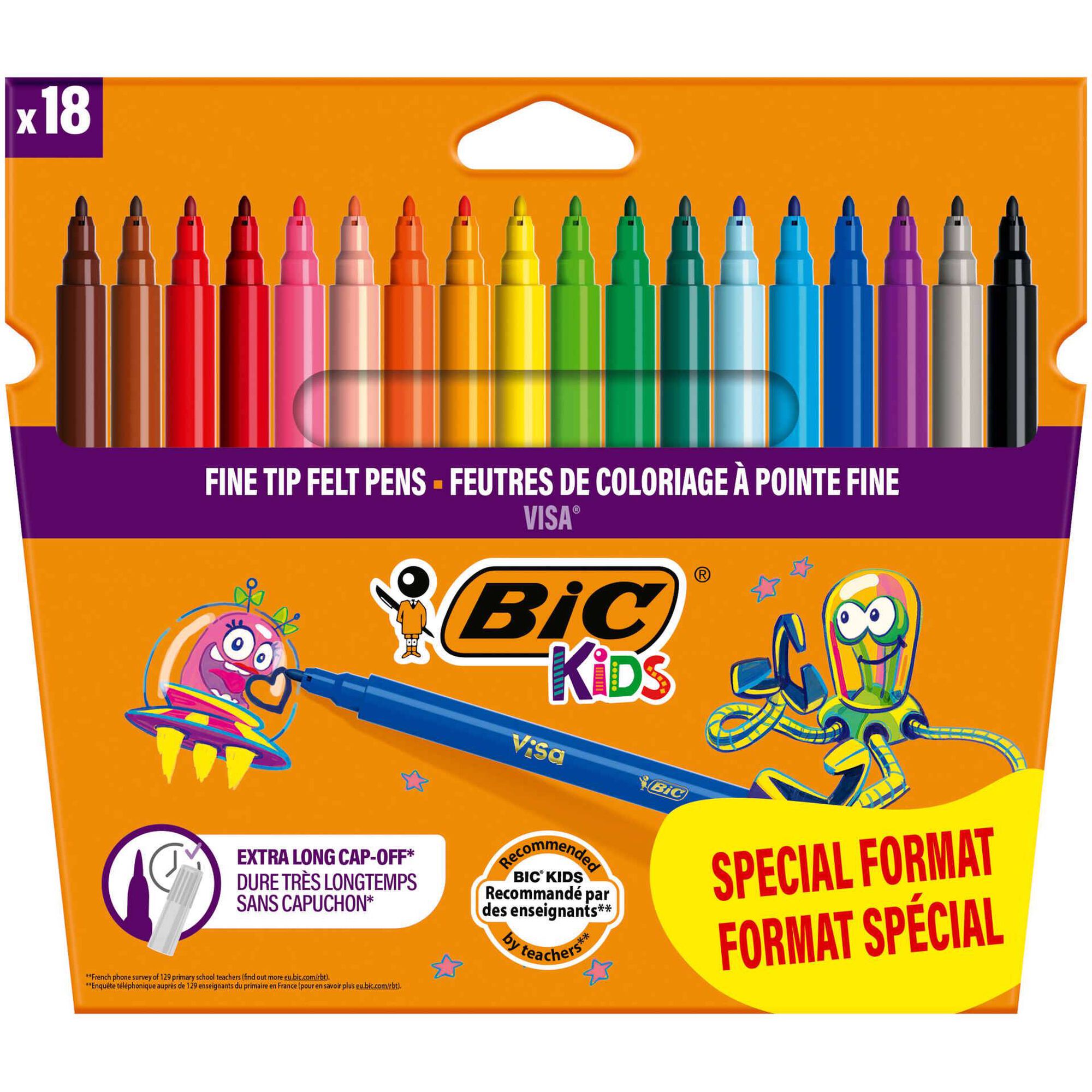 Marcadores de Feltro Kids Visa Marcadores de Feltro Kids Visa