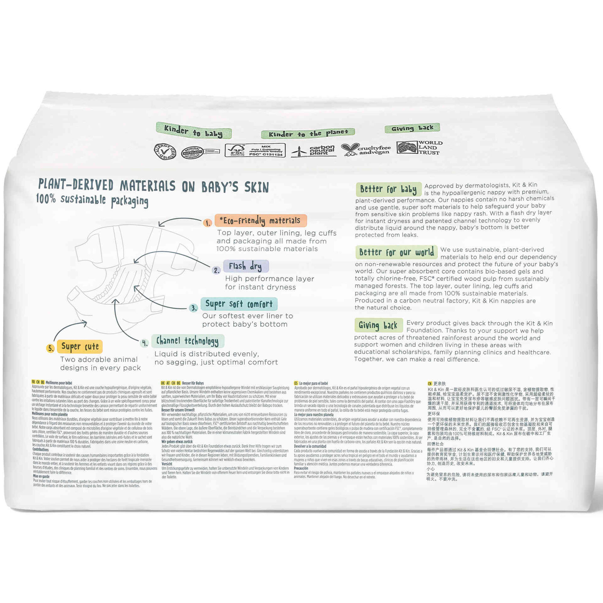 Fraldas Ecol&oacute;gicas 4-8kg T2