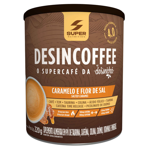 Suplemento Alimentar em Pó Café com sabor Caramelo e Flor de Sal Desincoffee