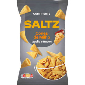 Cones de Milho Sabor Queijo e Bacon Continente