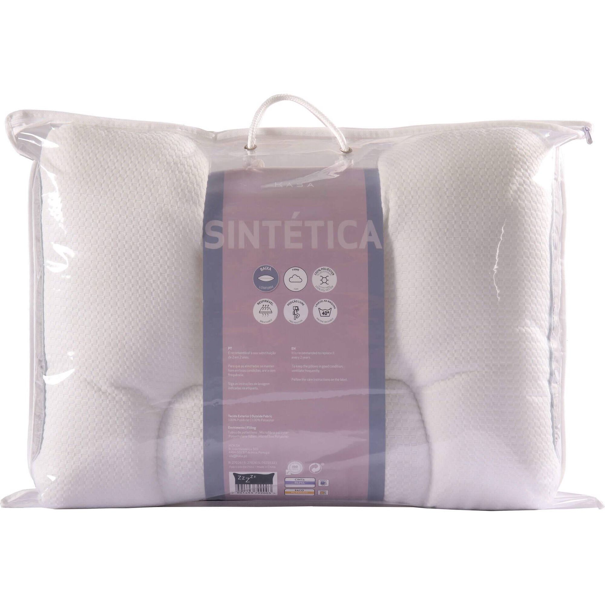 Almofada Apoio Cervical 60x45cm Sint&eacute;tica