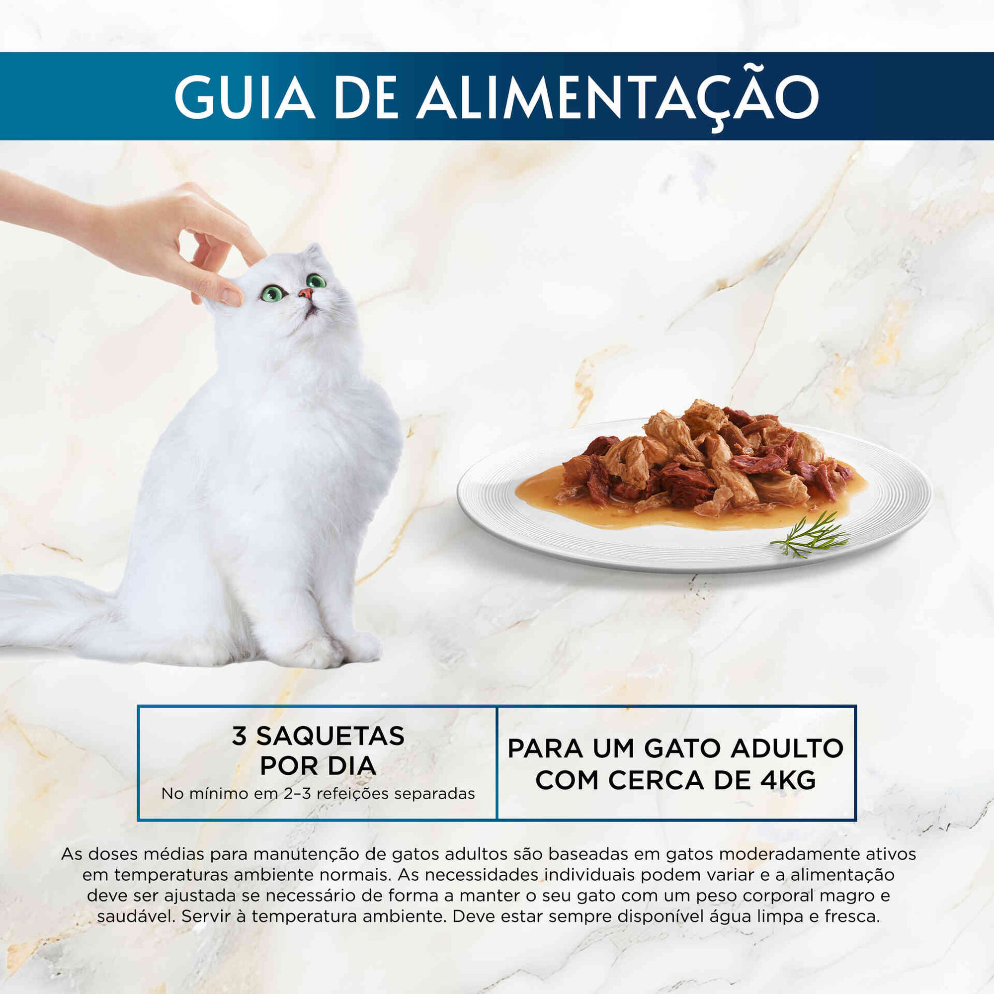 Comida H&uacute;mida para Gato Adulto Finos Peda&ccedil;os em Molho Saquetas Purina Gourmet Perle
