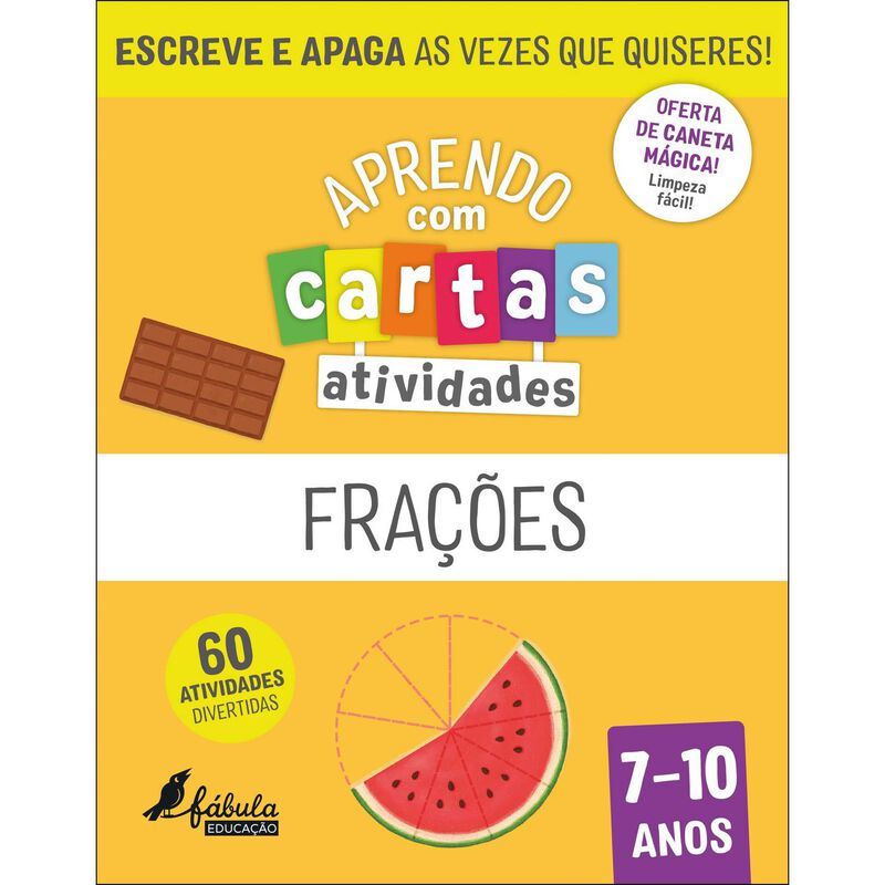Aprendo com Cartas: Atividades - Frações (7-10 Anos) de Fábula Educação