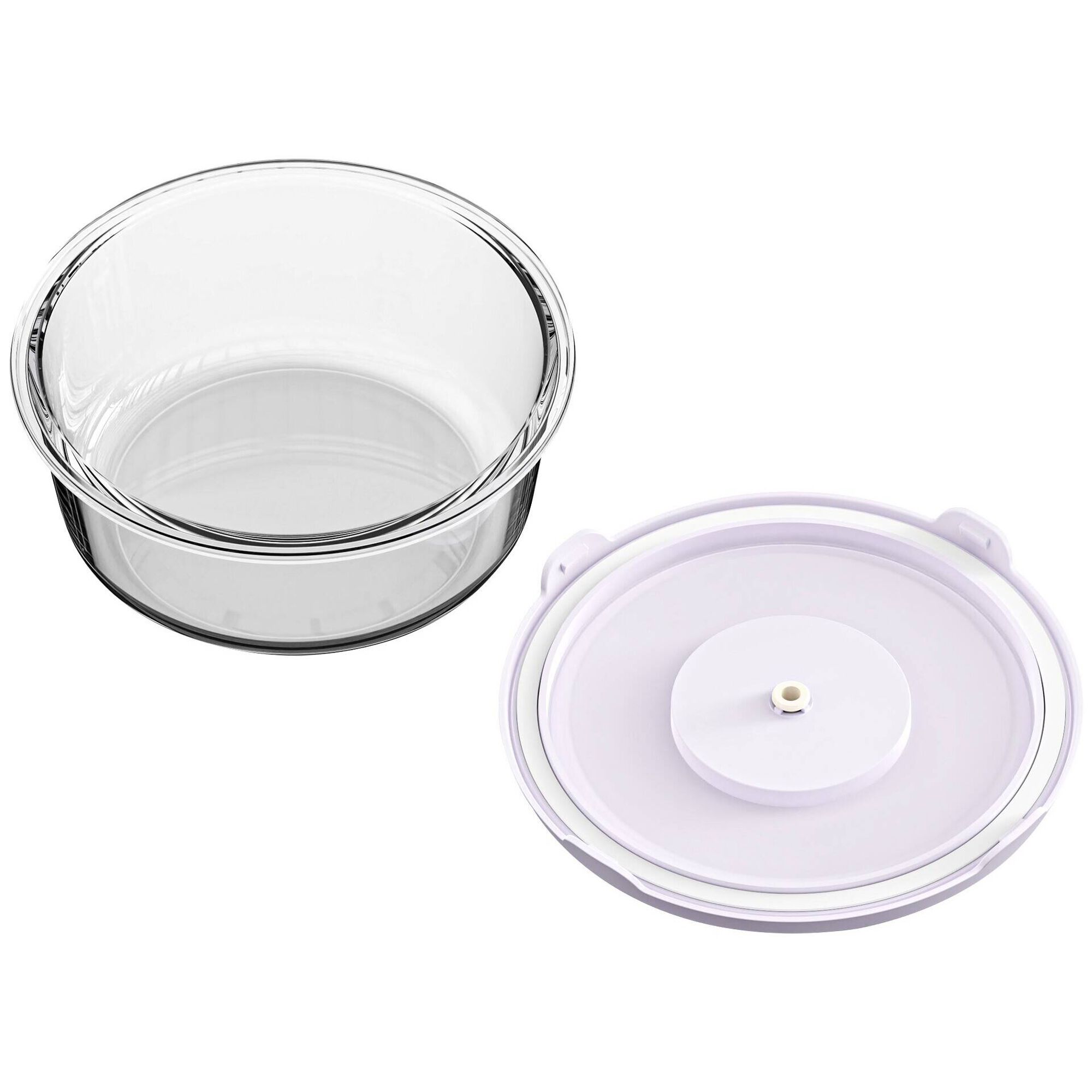 Caixa Vidro Redonda 930ml com Vácuo Caixa Vidro Redonda 930ml com Vácuo