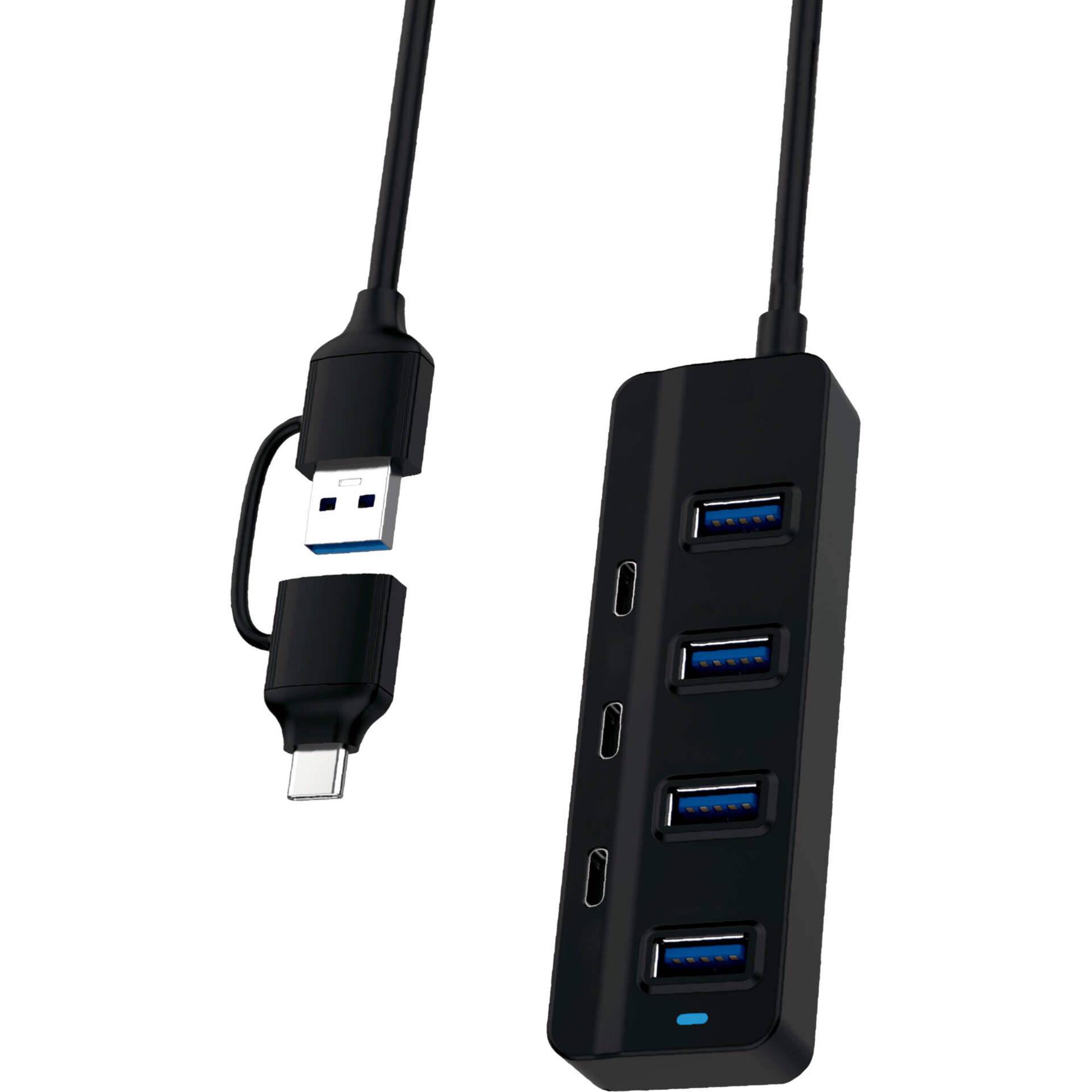 Adaptador com Entrada USB e USB-C Bazar&atilde;o