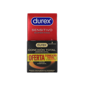 Preservativos Sensitivo Super Fino + Oferta Conex&atilde;o Total Durex