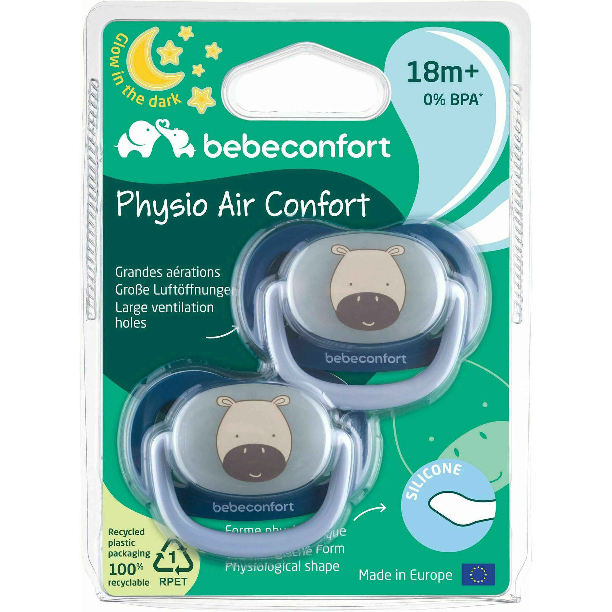 Chupetas 18M+ Physio Silicone