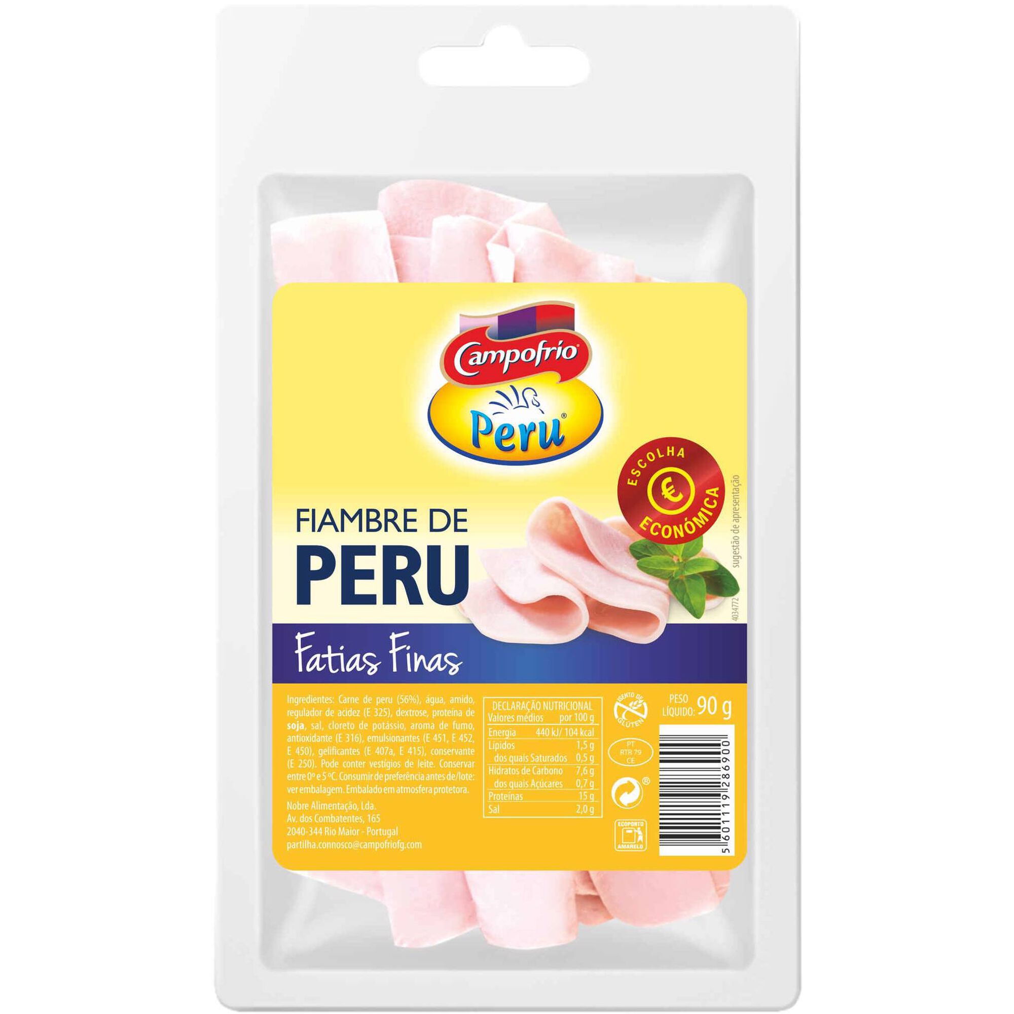 Fiambre Peito de Peru Fatias Finas Fiambre Peito de Peru Fatias Finas