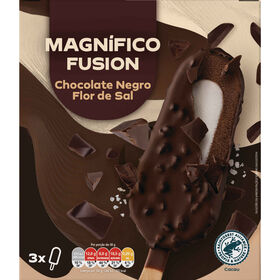 Gelado Magn&iacute;fico Fusion Chocolate Negro e Flor de Sal Continente