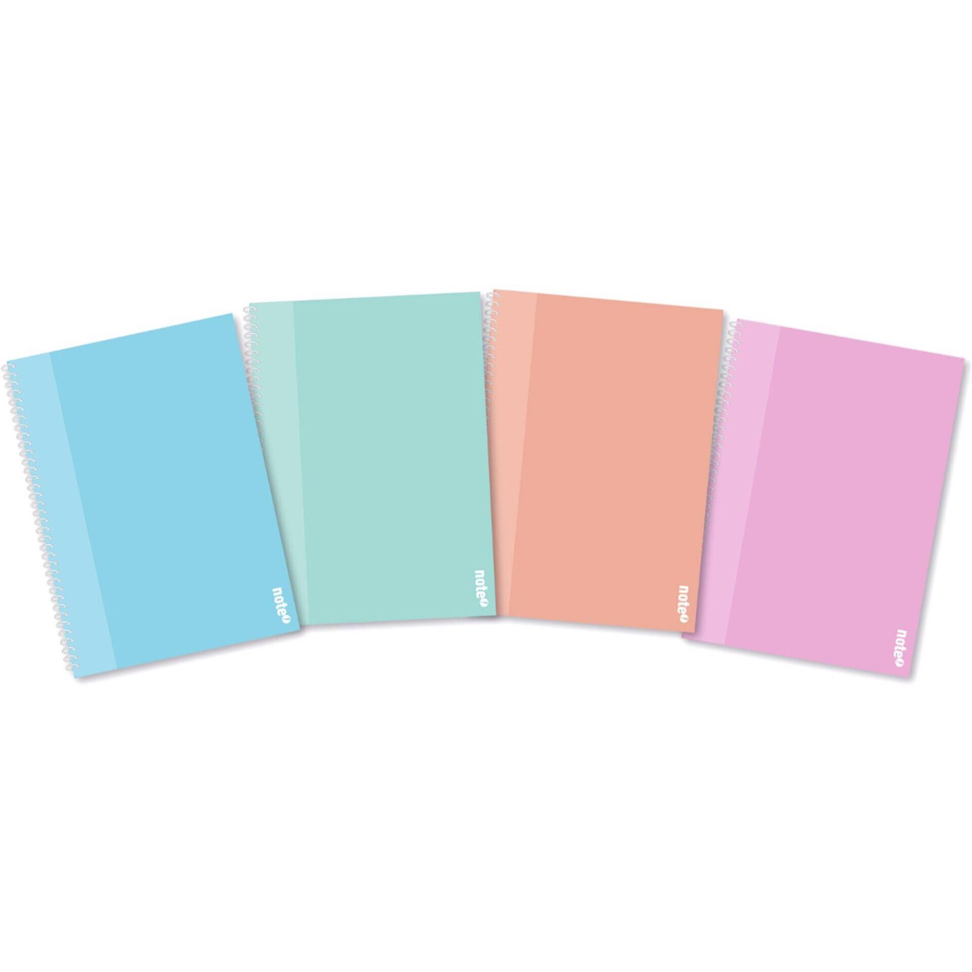 Caderno Espiral A4 Quadriculado (várias cores)