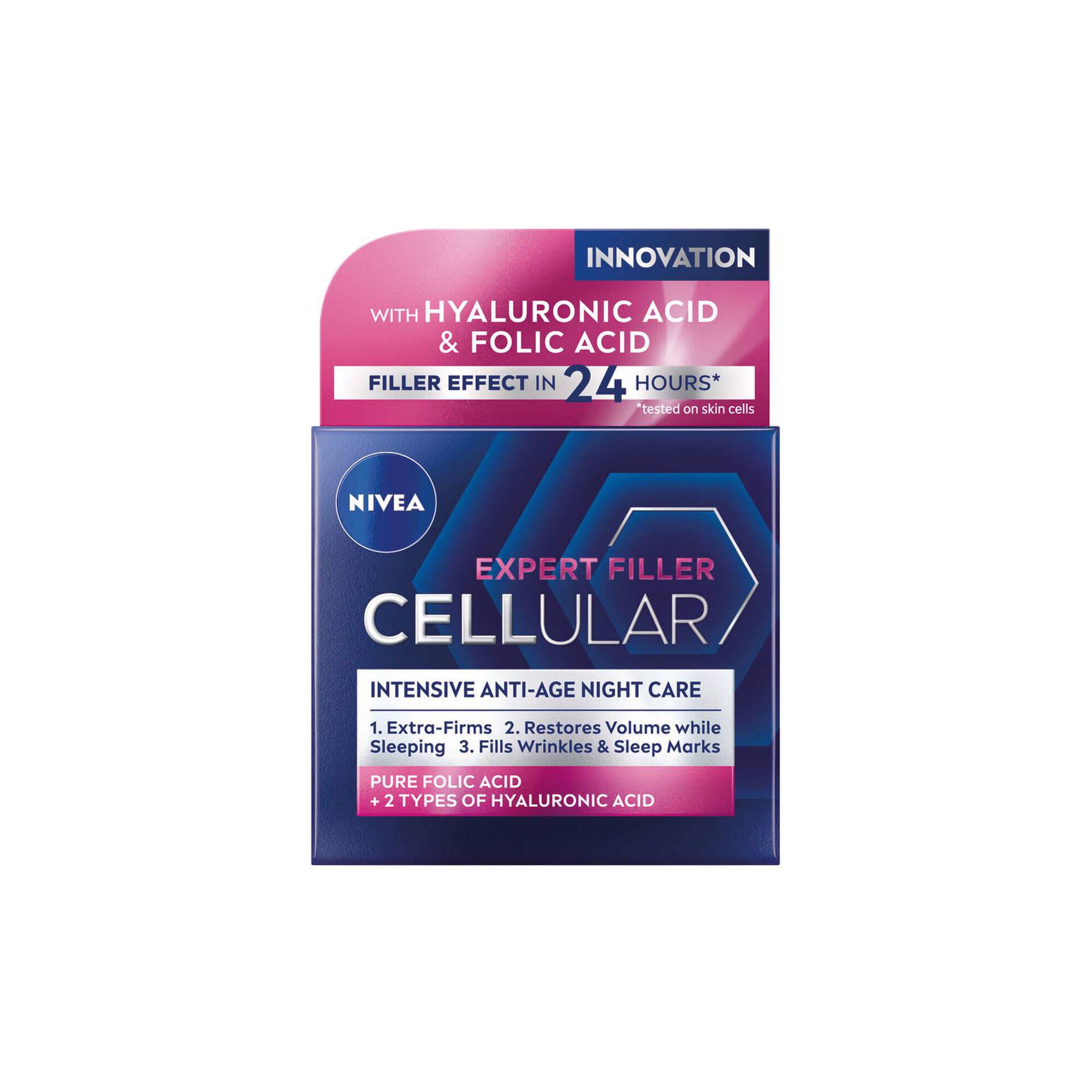 Creme de Rosto Noite Cellular Expert Filler Anti-idade Nivea
