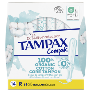 Tampão com Aplicador Cotton Protection Regular Tampax