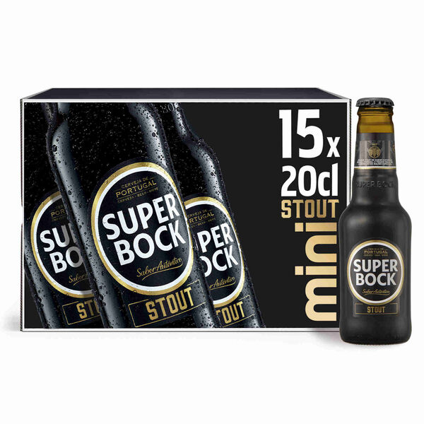 Cerveja com Álcool Stout Super Bock Mini