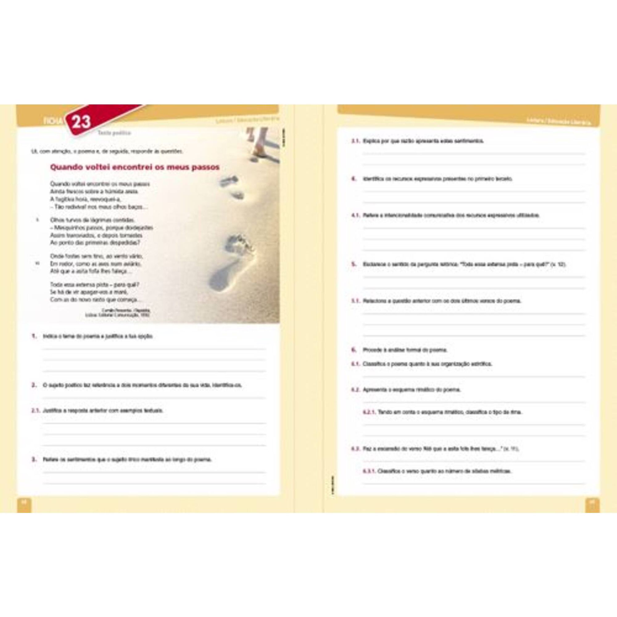 Fichas de Português - 9º Ano