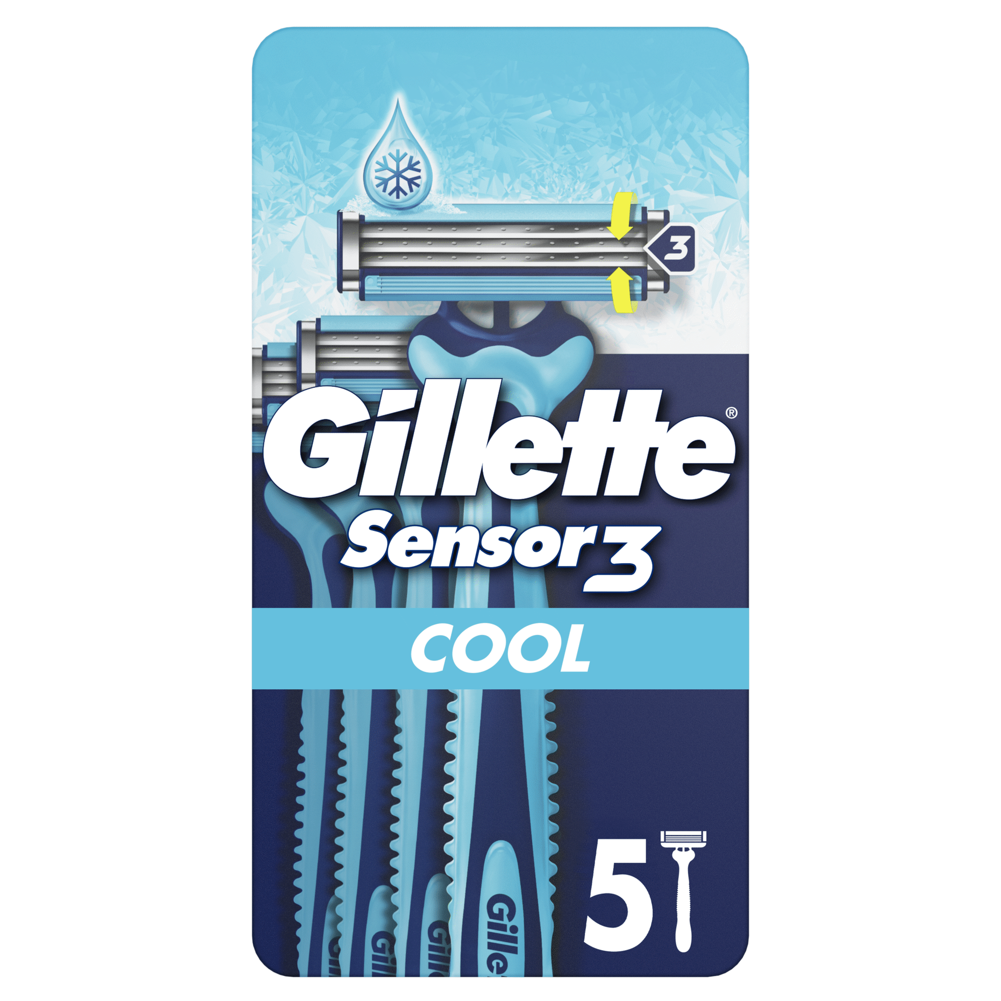 L&acirc;minas Descart&aacute;veis Sensor3 Cool Gillette