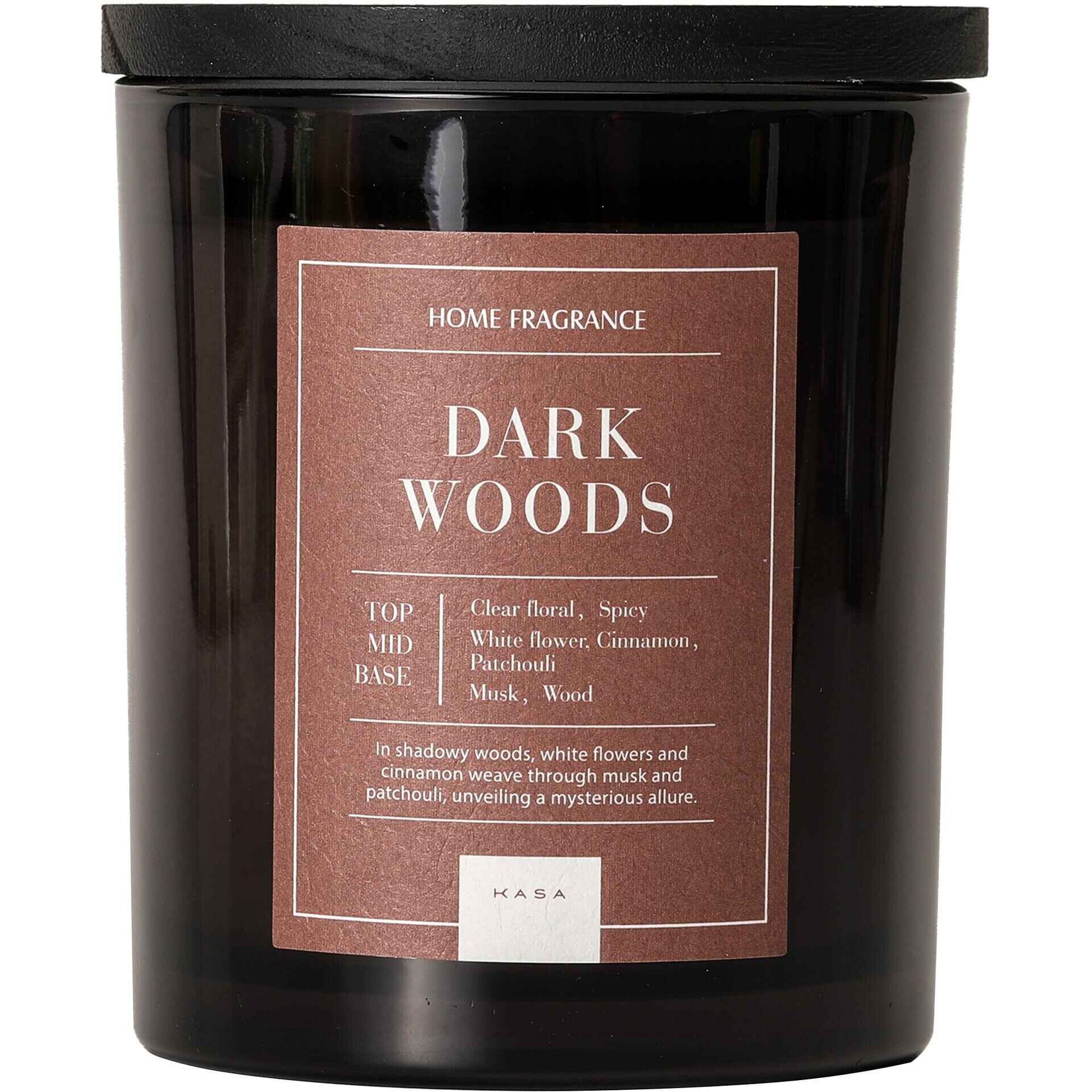 Vela em Copo Tampa Madeira Escura Dark Woods 504g