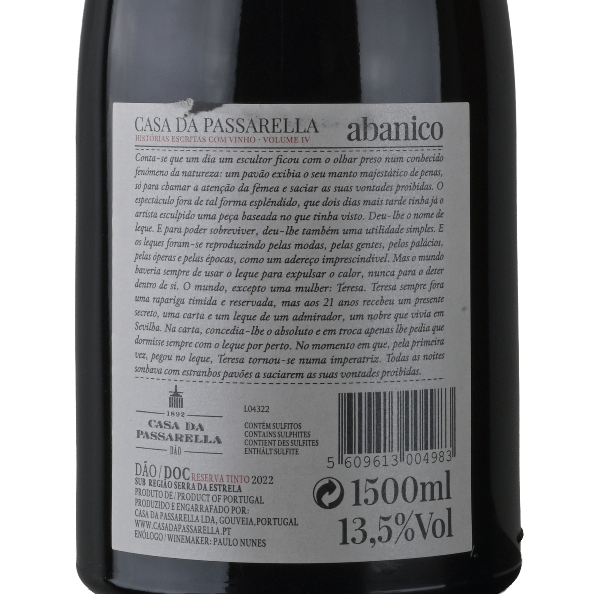 Casa da Passarella Abanico D&atilde;o Vinho Tinto