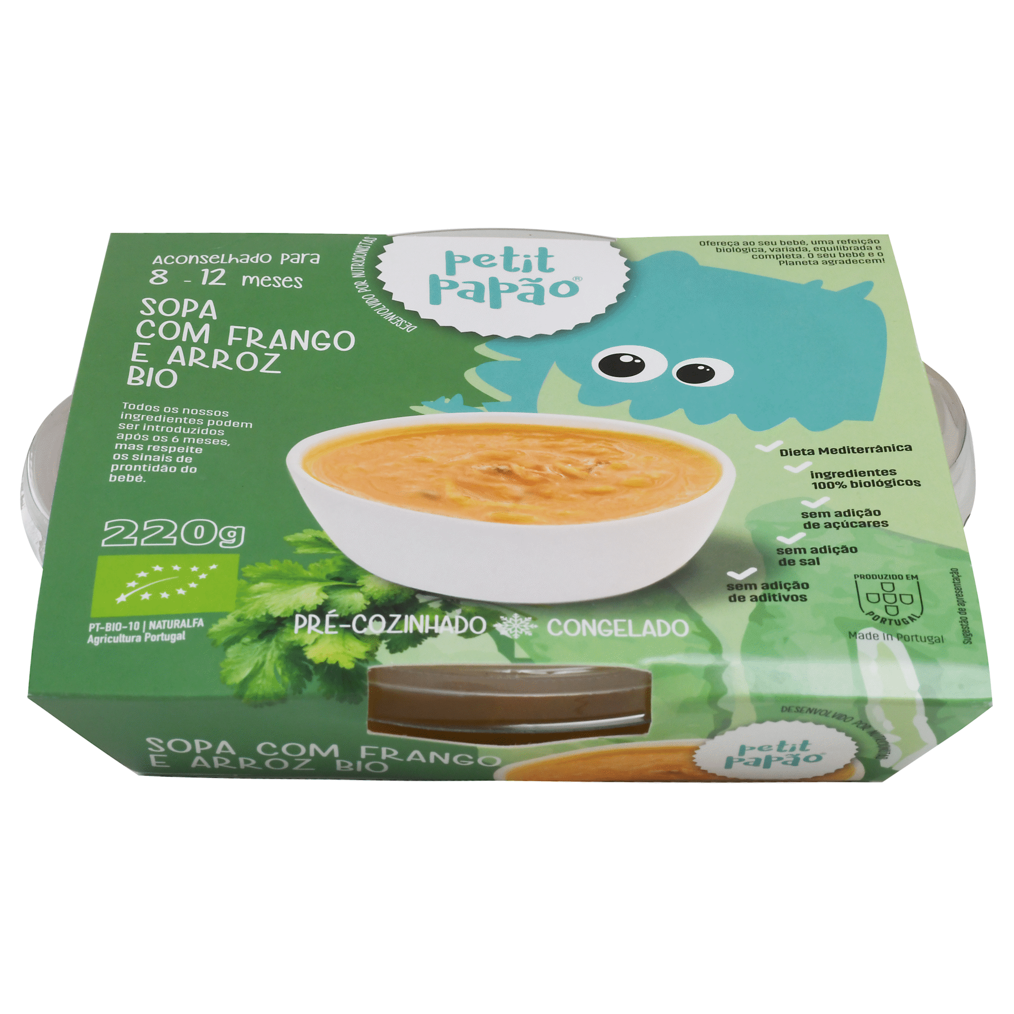 Sopa com Frango e Arroz +8M Petit Pap&atilde;o