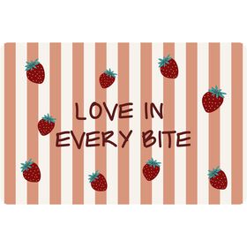 Individual PVC Riscas Morangos Kasa