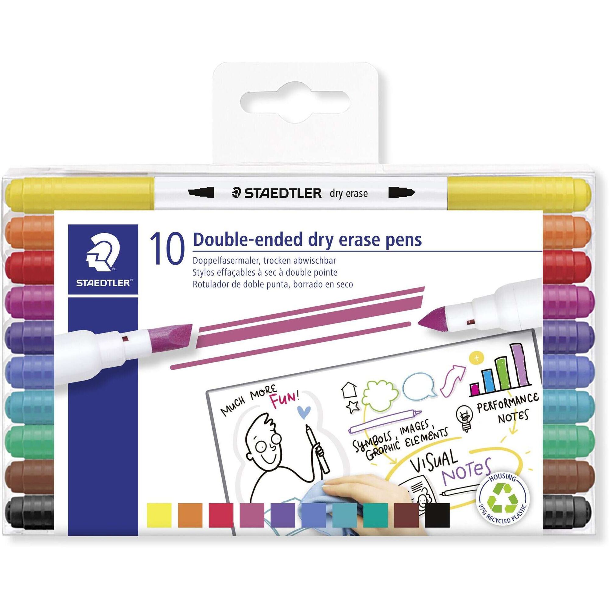 Marcadores de Quadro Branco Ponta Dupla