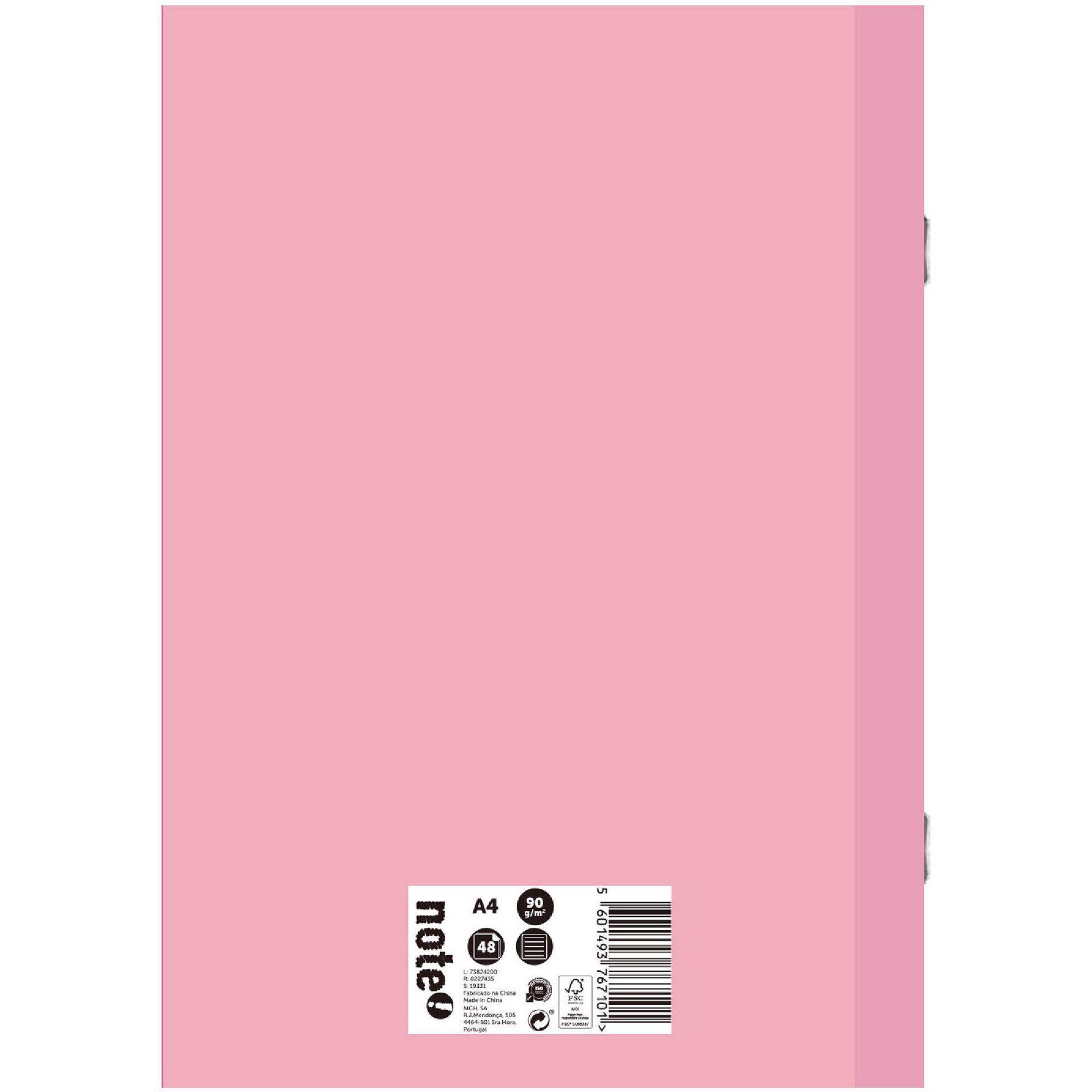 Caderno Agrafado A4 Pautado Pastel (várias cores)