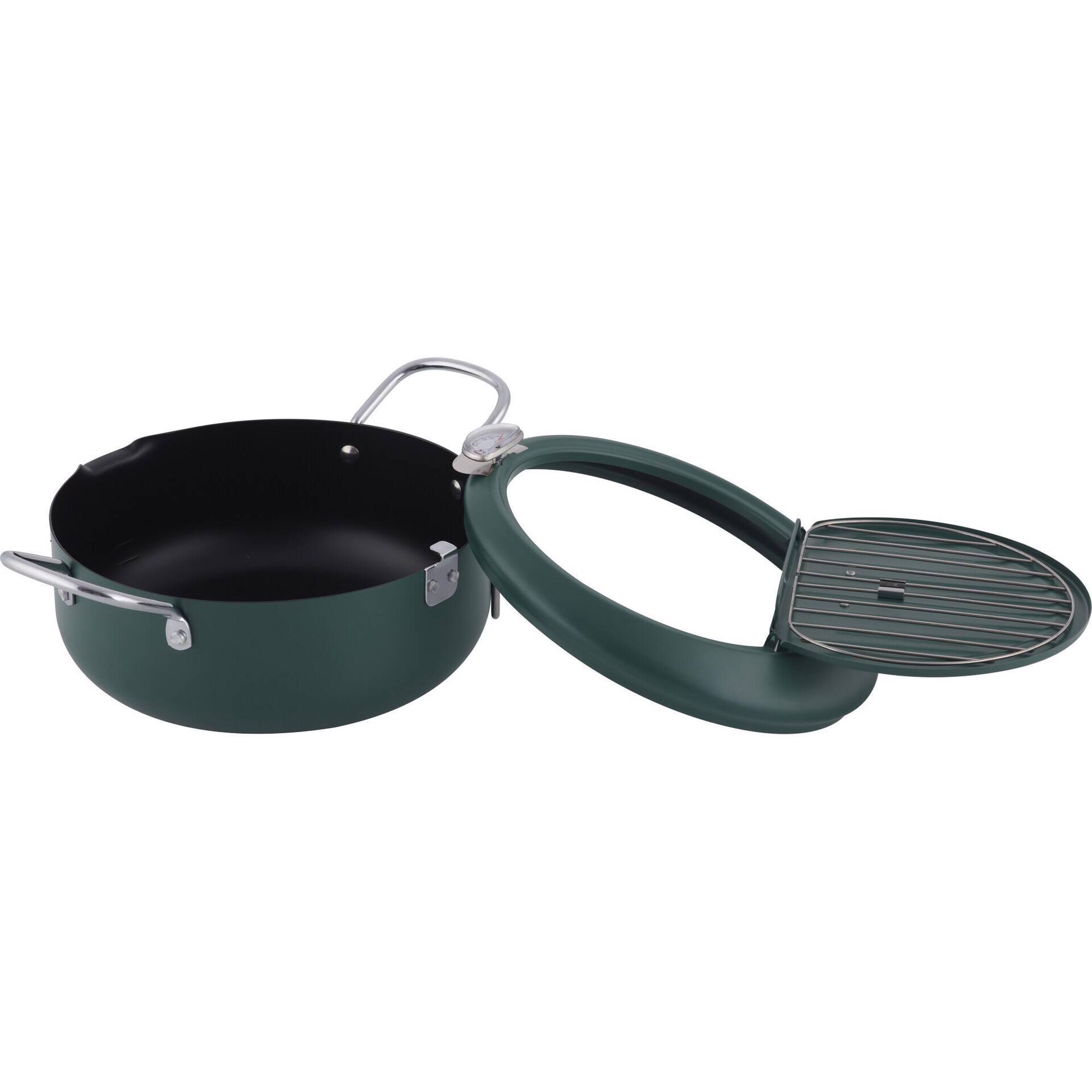 Fritadeira 24cm com Escorredor e Term&oacute;metro Kasa