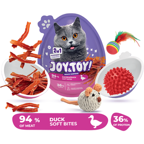 Snack Ovo Surpresa para Gato Pato Joy&Toy