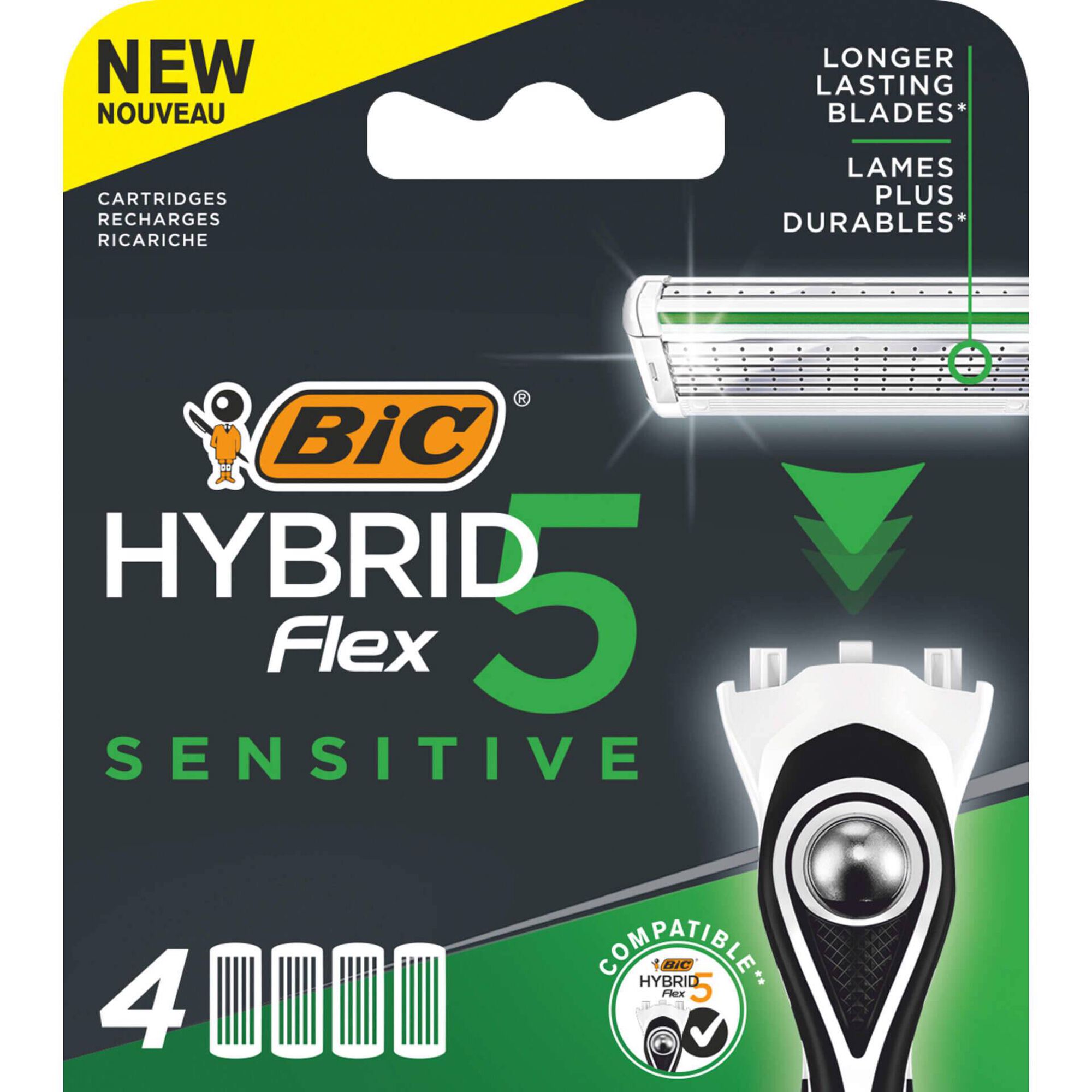Recarga de Lâminas Hybrid Flex 5 Sensitive