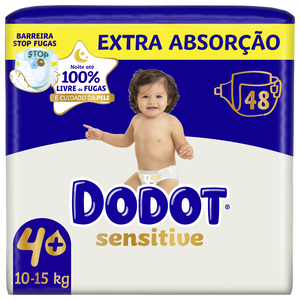 Fraldas Sensitive Extra 10-15kg T4+ Dodot