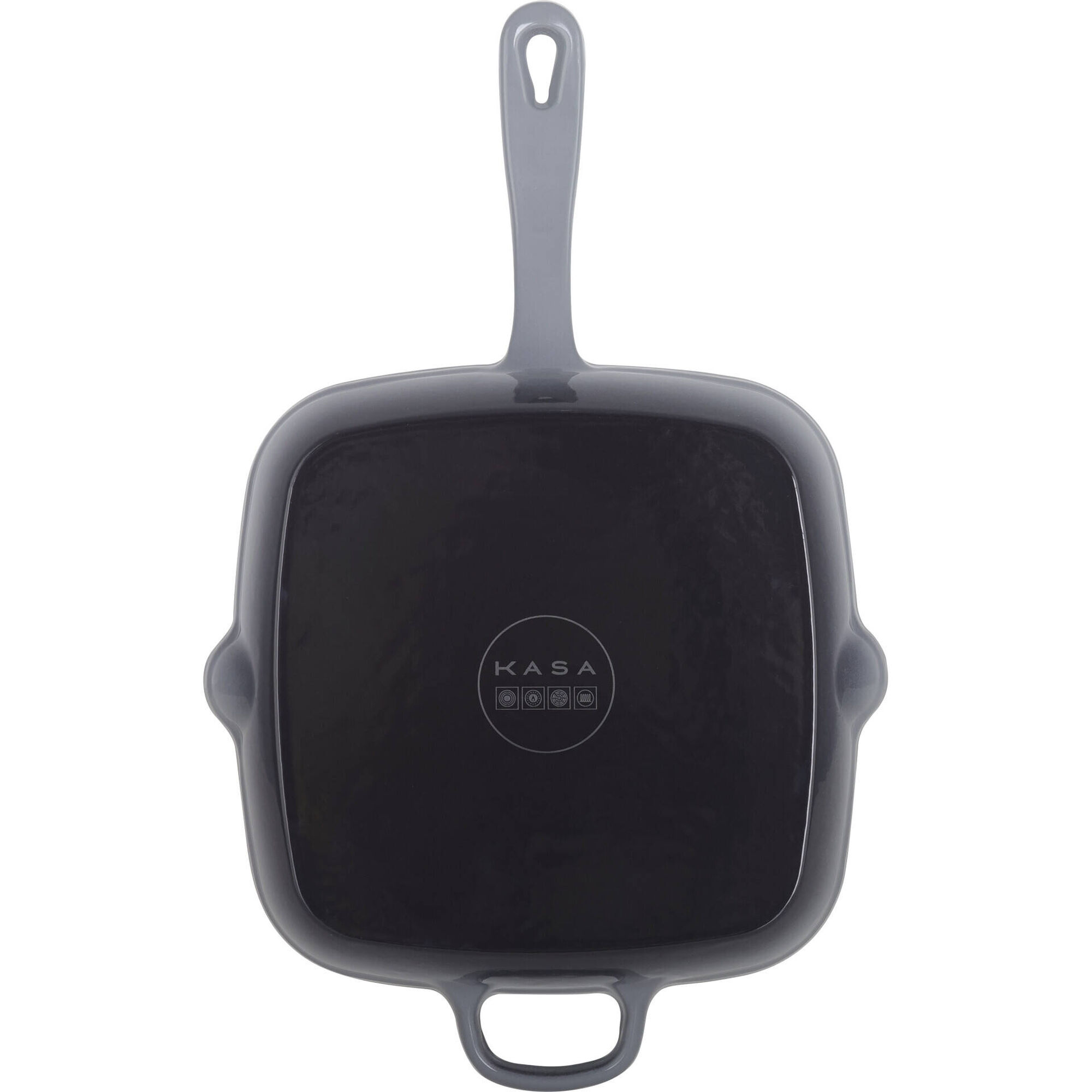 Grelhador Ferro Fundido Azul Kasa