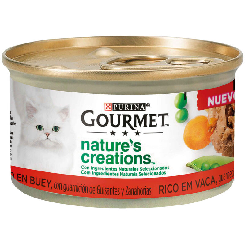 Comida Húmida para Gato Adulto Vaca Lata Purina Gourmet Nature