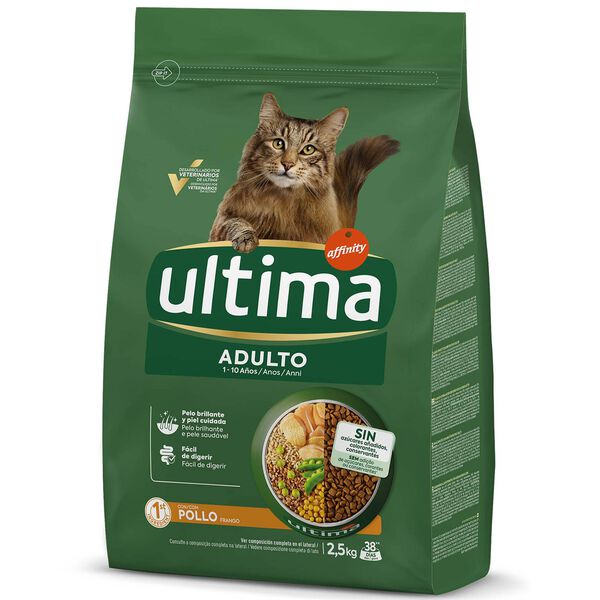 Ração para Gato Adulto Frango Ultima