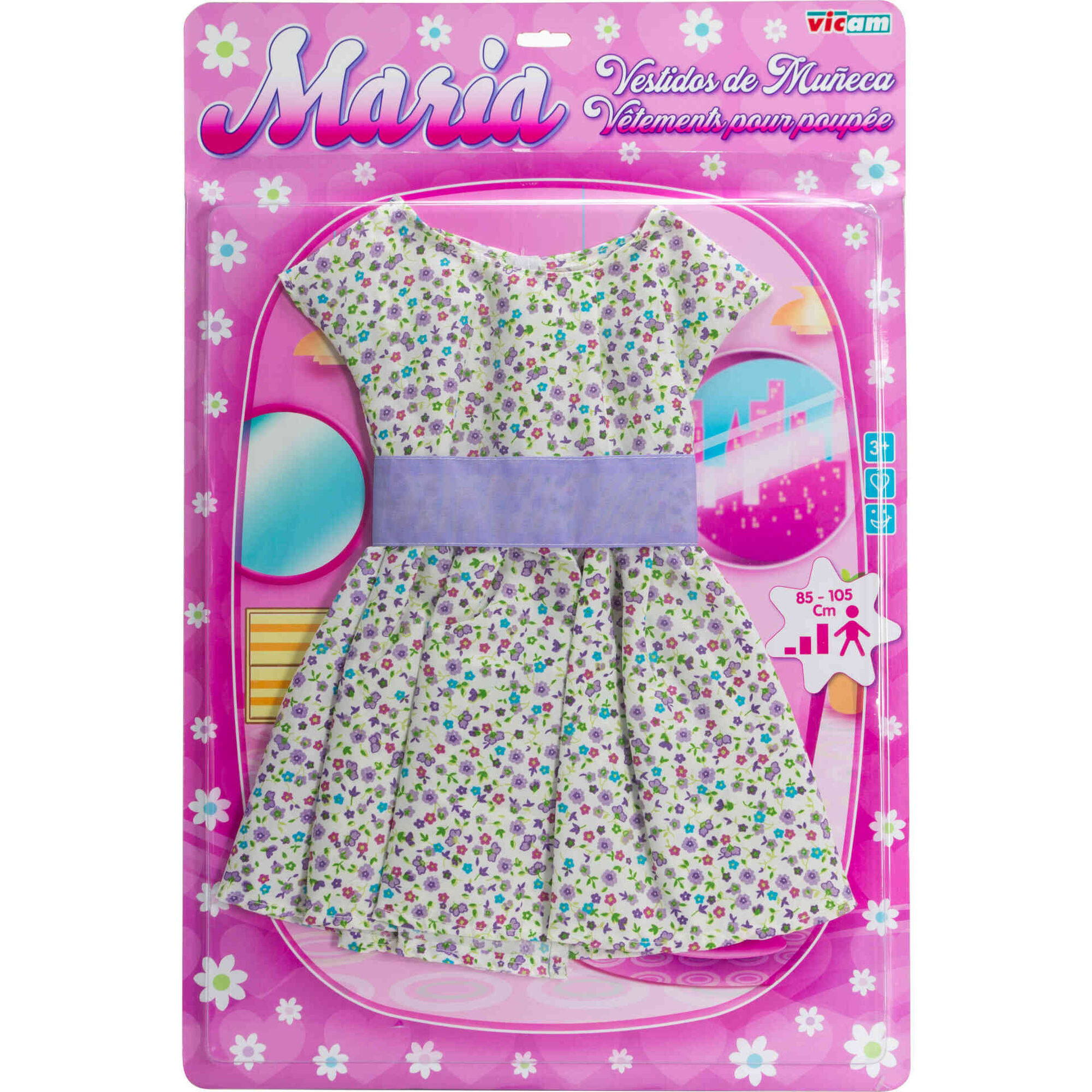 Vicam - Vestido de Boneca 85-105cm (v&aacute;rios modelos)