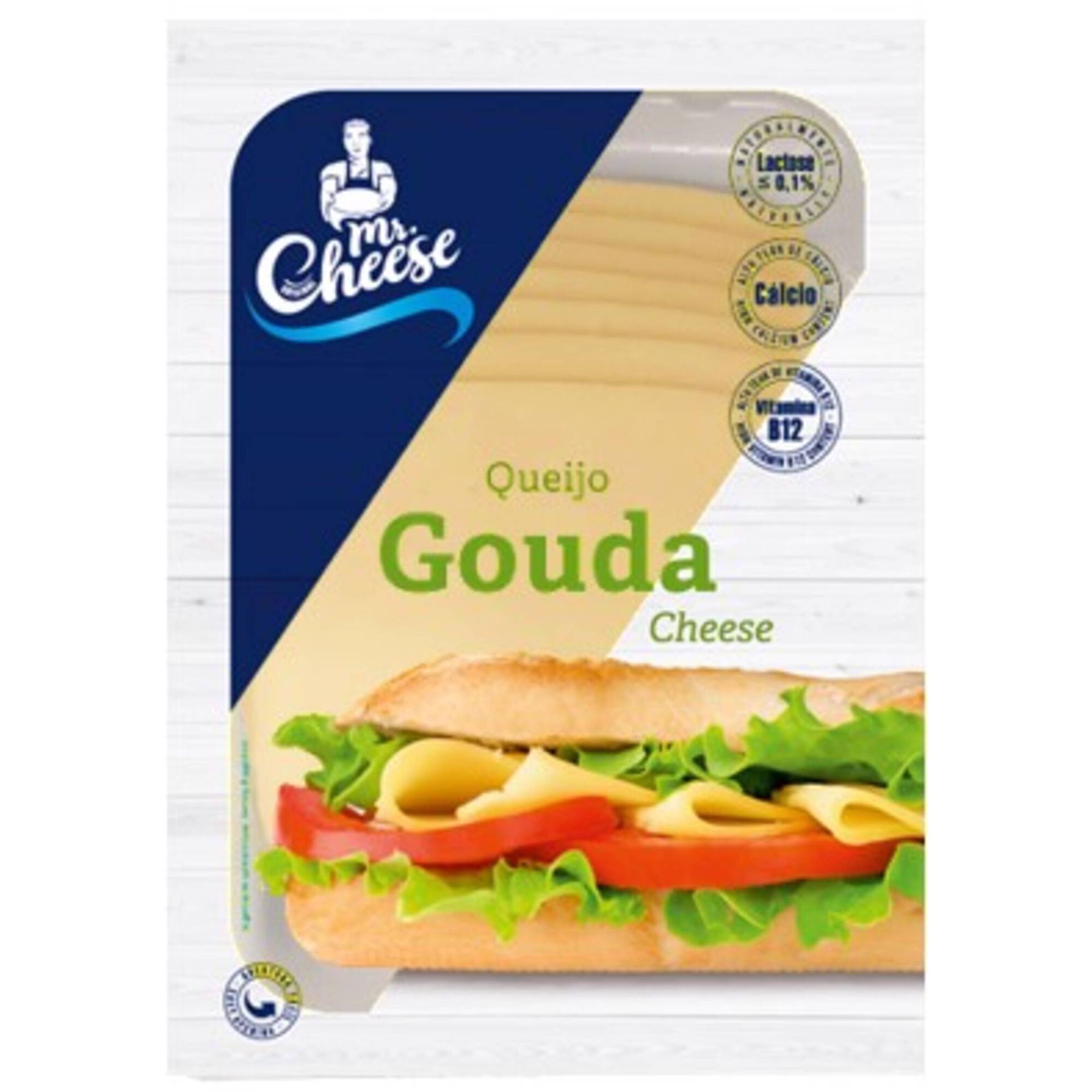 Queijo Gouda Fatiado