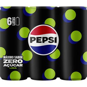 Refrigerante em Lata com G&aacute;s Cola e Lima Zero Pepsi