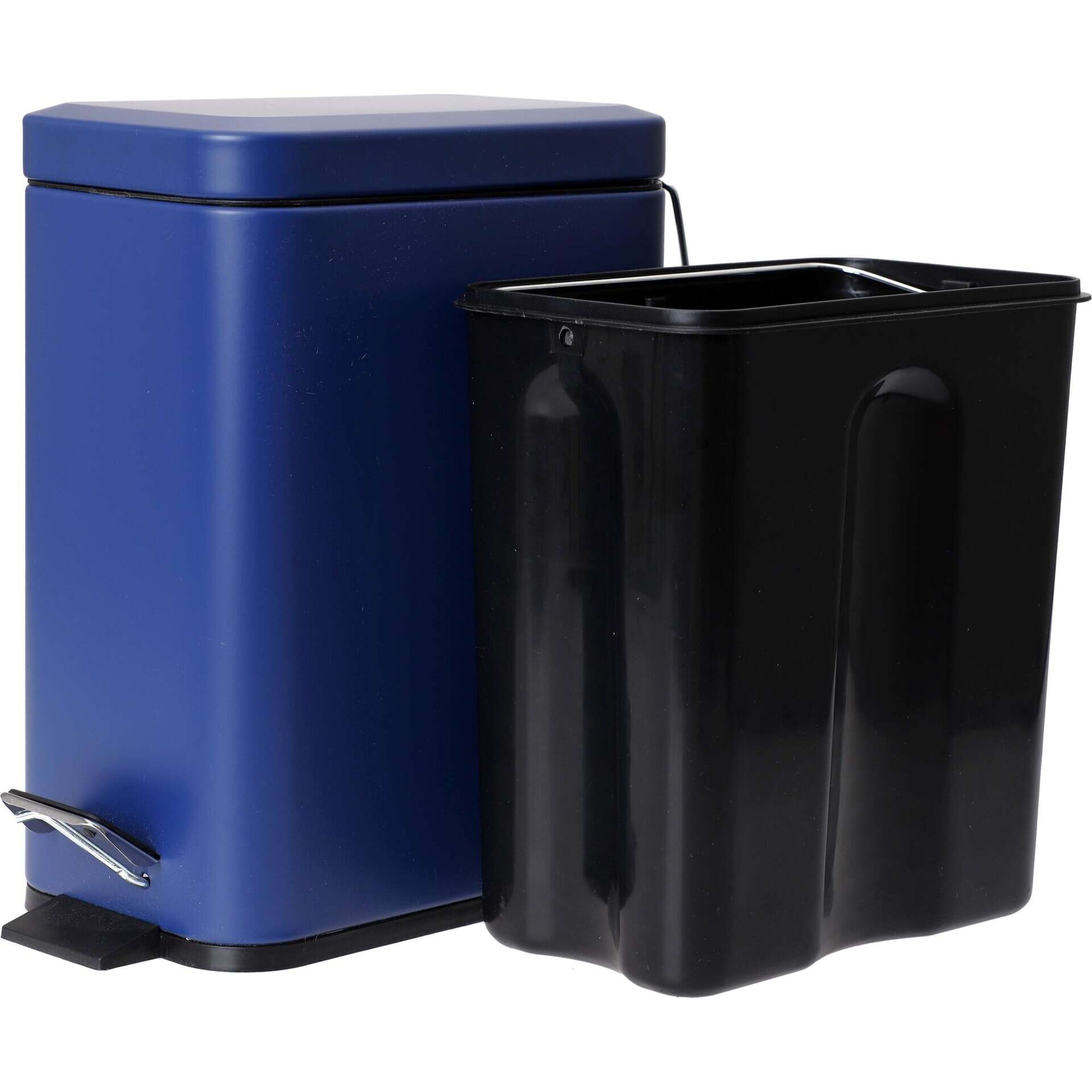 Balde WC 5l Retangular Azul