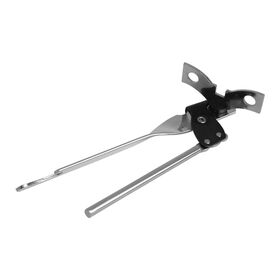 Abre-latas A&ccedil;o Inoxid&aacute;vel Cinza e Preto Groove Kasa