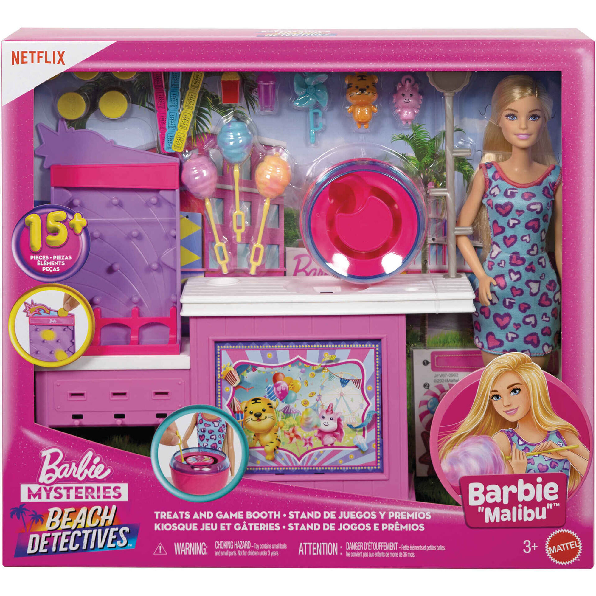 Barbie Mysteries Malibu Boneca e Conjunto Algodão Doce