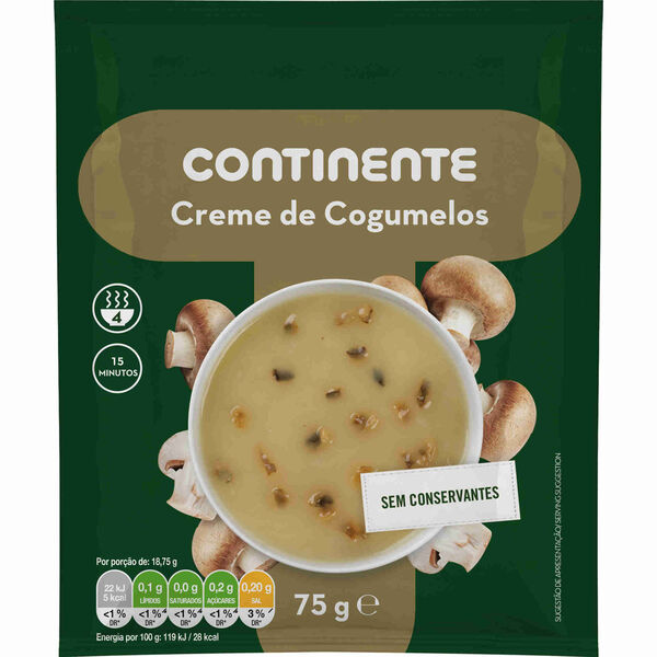 Creme de Cogumelos Continente